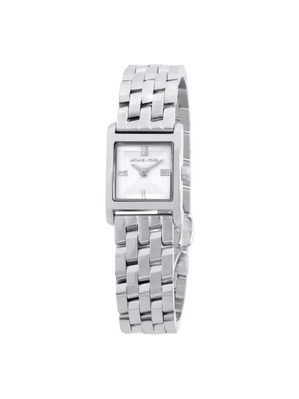 NWT Michael Kors Micro Georgie Quartz Silver Dial Ladies Watch